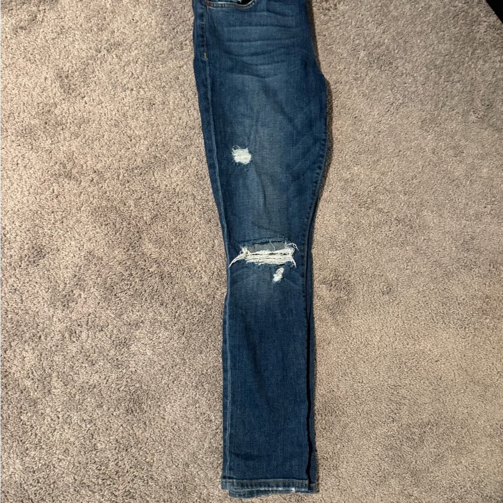 Joe's Jeans Dark Blue Distressed Skinny Jeans